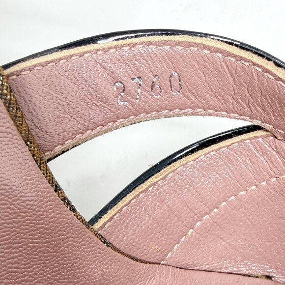 Miu Miu Fall 2004 Runway Heels 38.5 Bronze Brocade Vintage Archive Platform - Picture 7 of 10